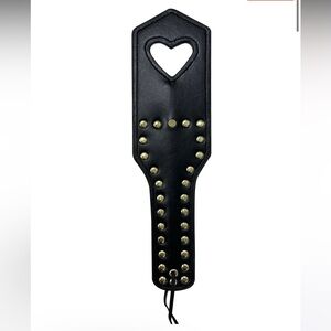 Black Leather Paddle Lingerie Bedroom Accessory